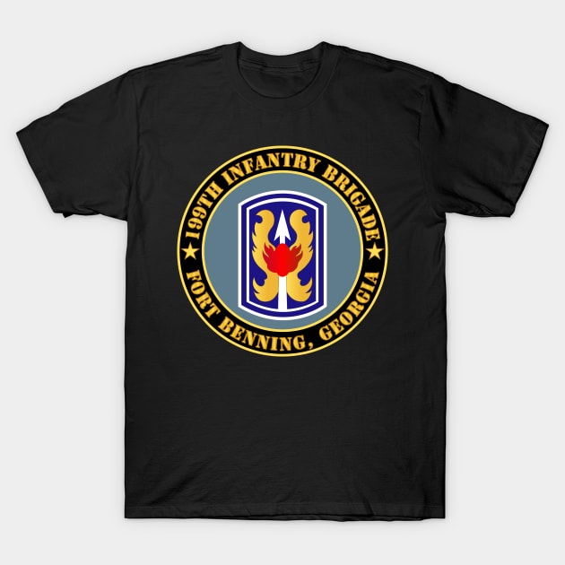 199th Infantry Brigade - Veteran - SSI - Ft Benning, GA X 300 T-Shirt by twix123844